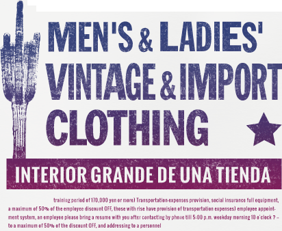 MEN′S & LADY′S VINTAGE IMPORT CLOTHING INTERIOR GRANDE DE UNA TIENDA